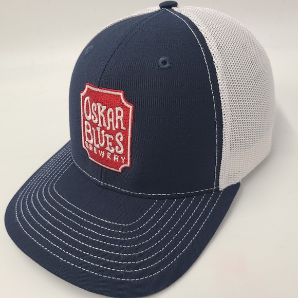 Richardson Other - Oskar Blues Brewery Hat Snapback Trucker Mesh Richardson Blue White Red Beer Men